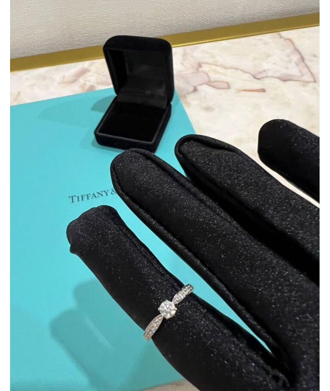 TIFFANY&CO Белое платиновое кольцо, фото 2