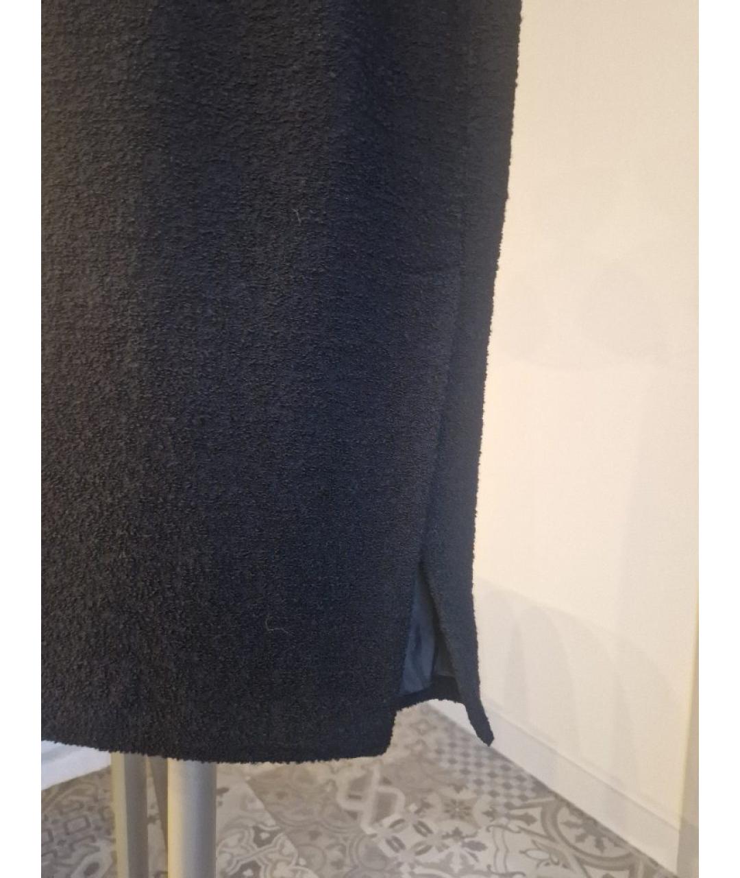 MOSCHINO Черная шерстяная юбка миди, фото 4