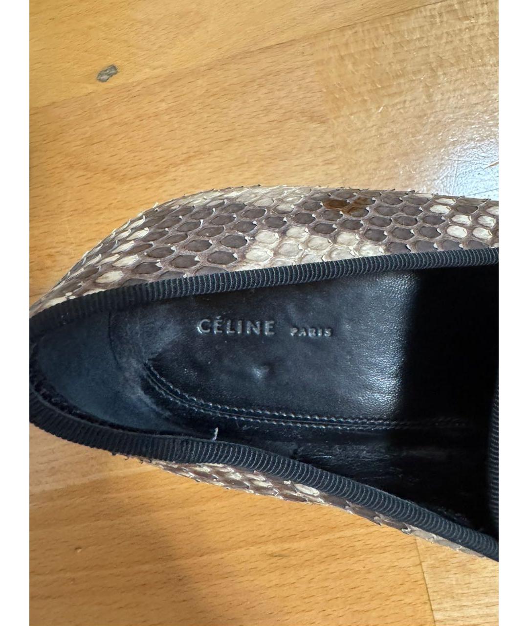 CELINE Мульти мокасины из экзотической кожи, фото 3