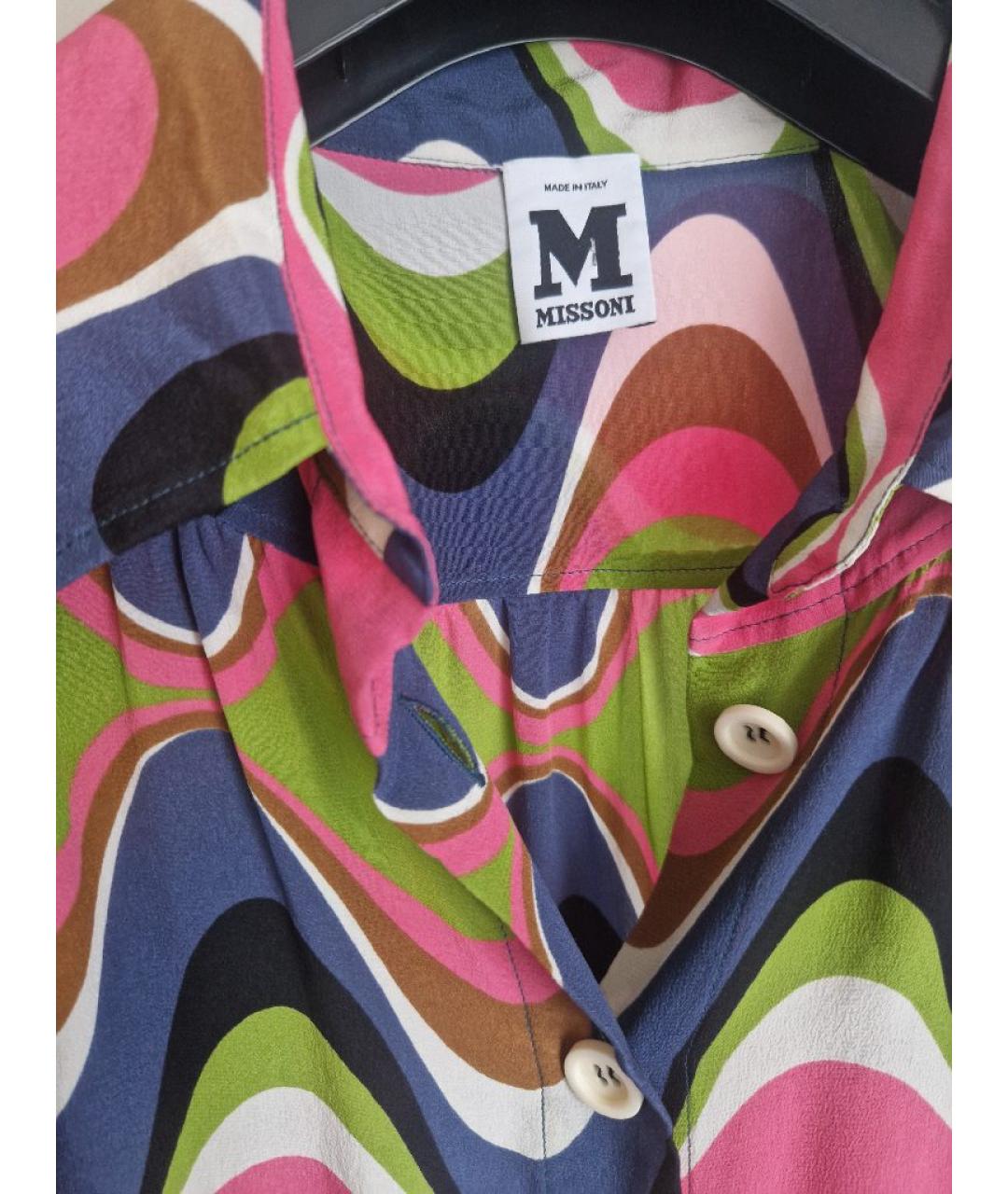 M MISSONI Мульти шелковая блузы, фото 3