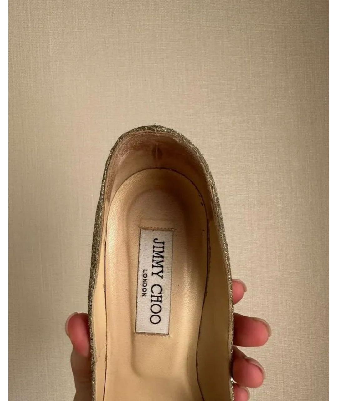 JIMMY CHOO Серебряные туфли, фото 3