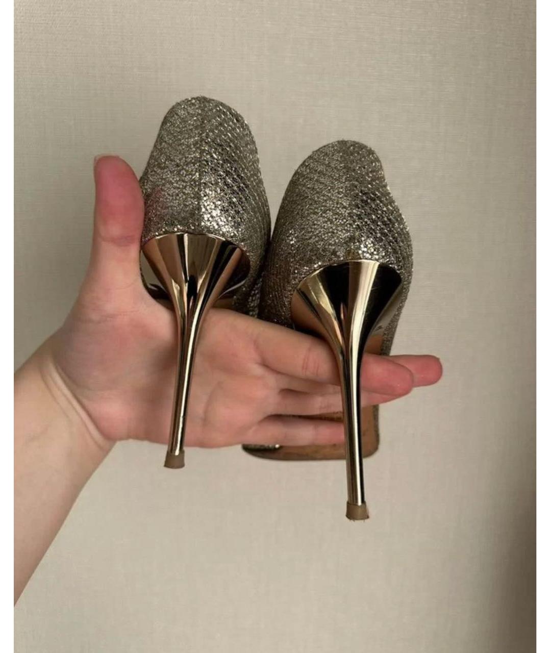 JIMMY CHOO Серебряные туфли, фото 4