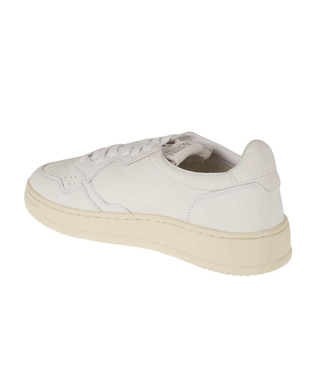 AUTRY Белые кожаные низкие кроссовки / кеды, фото 3