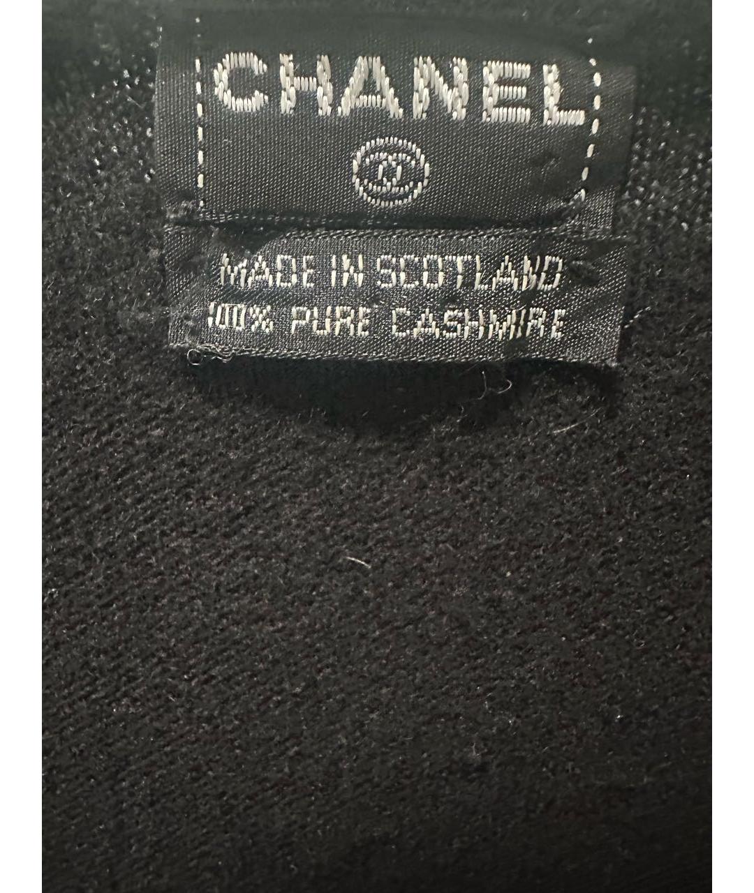 CHANEL Черный кашемировый джемпер / свитер, фото 3