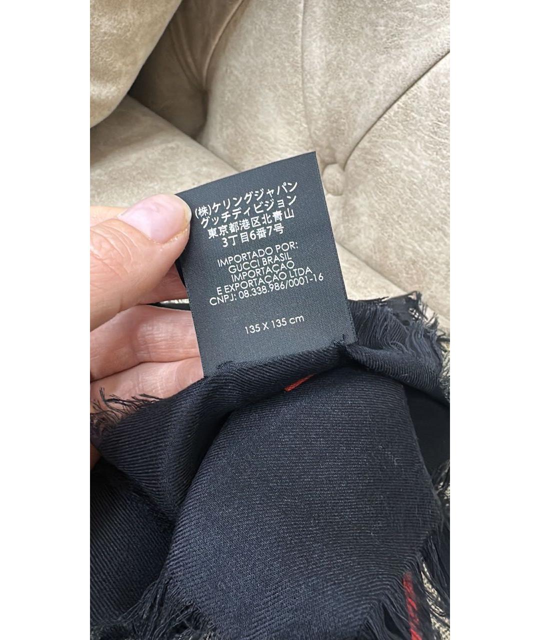 GUCCI Бежевый платок, фото 3