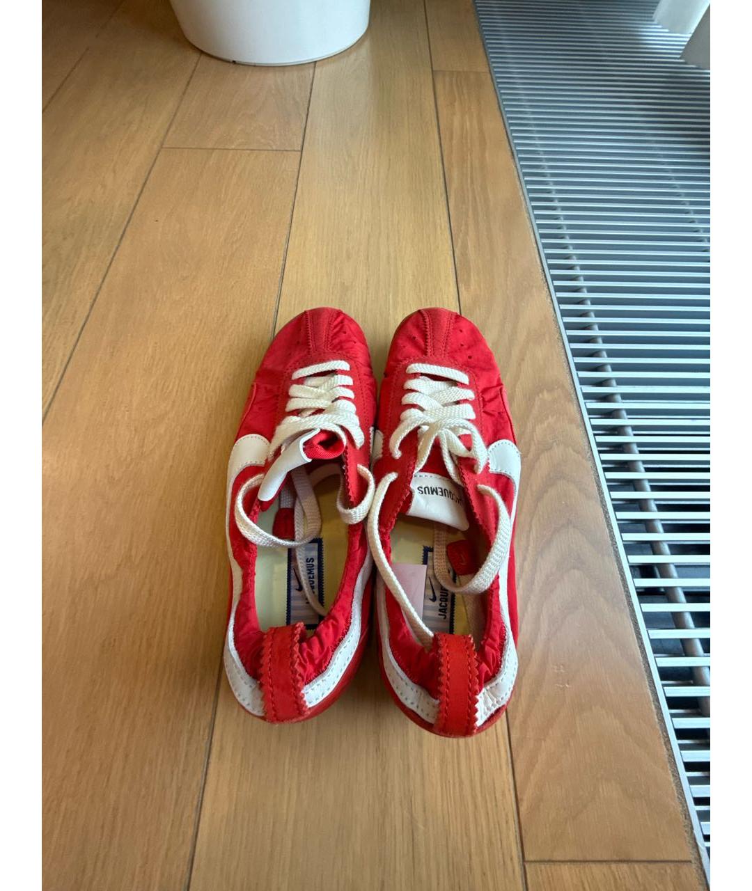 JACQUEMUS Красные текстильные кеды, фото 3