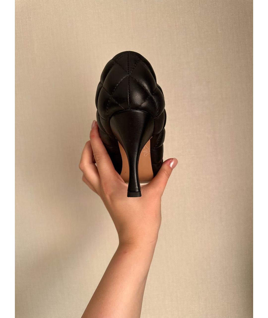 BOTTEGA VENETA Черные кожаные туфли, фото 4