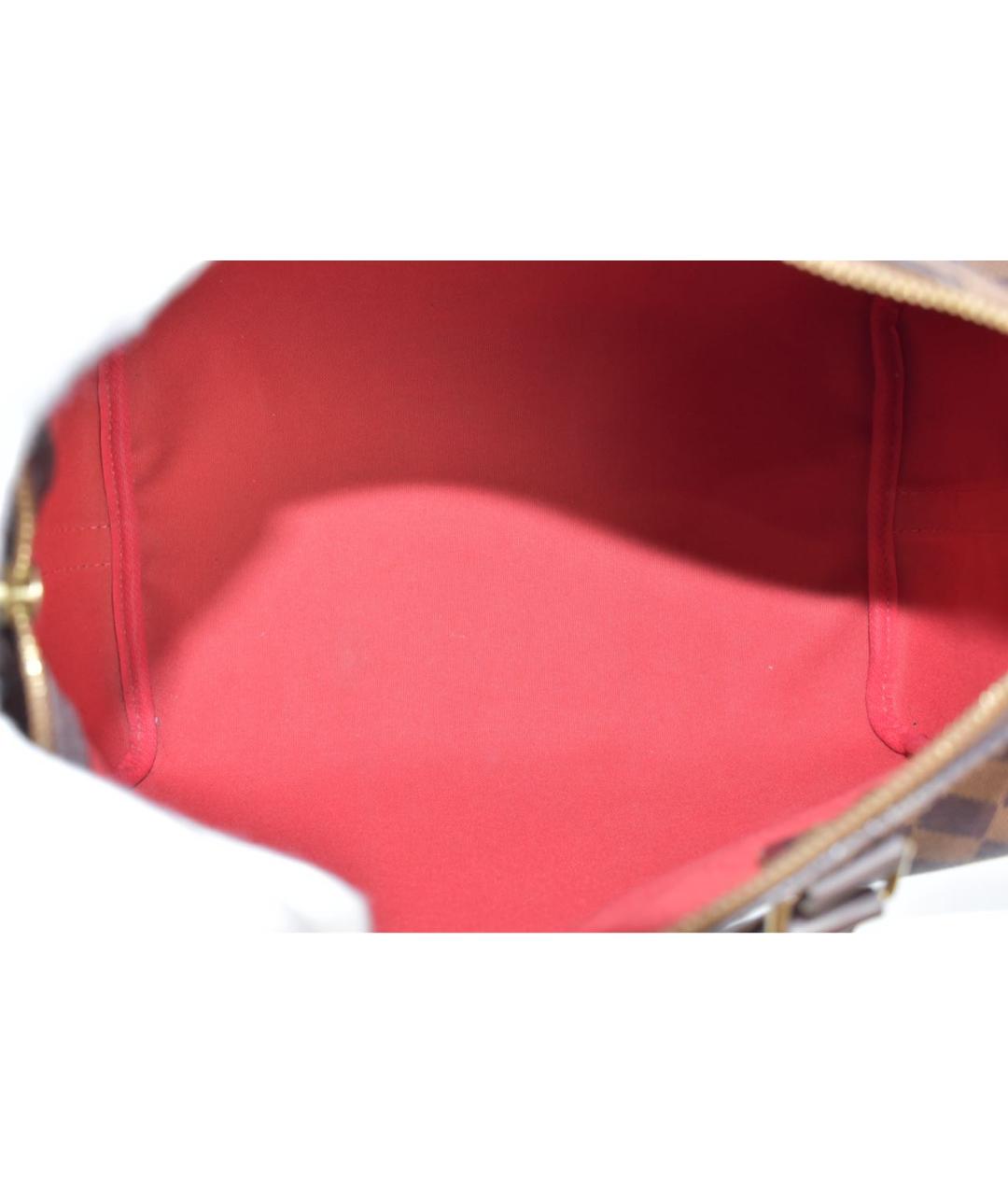 LOUIS VUITTON Коричневая кожаная сумка через плечо, фото 4