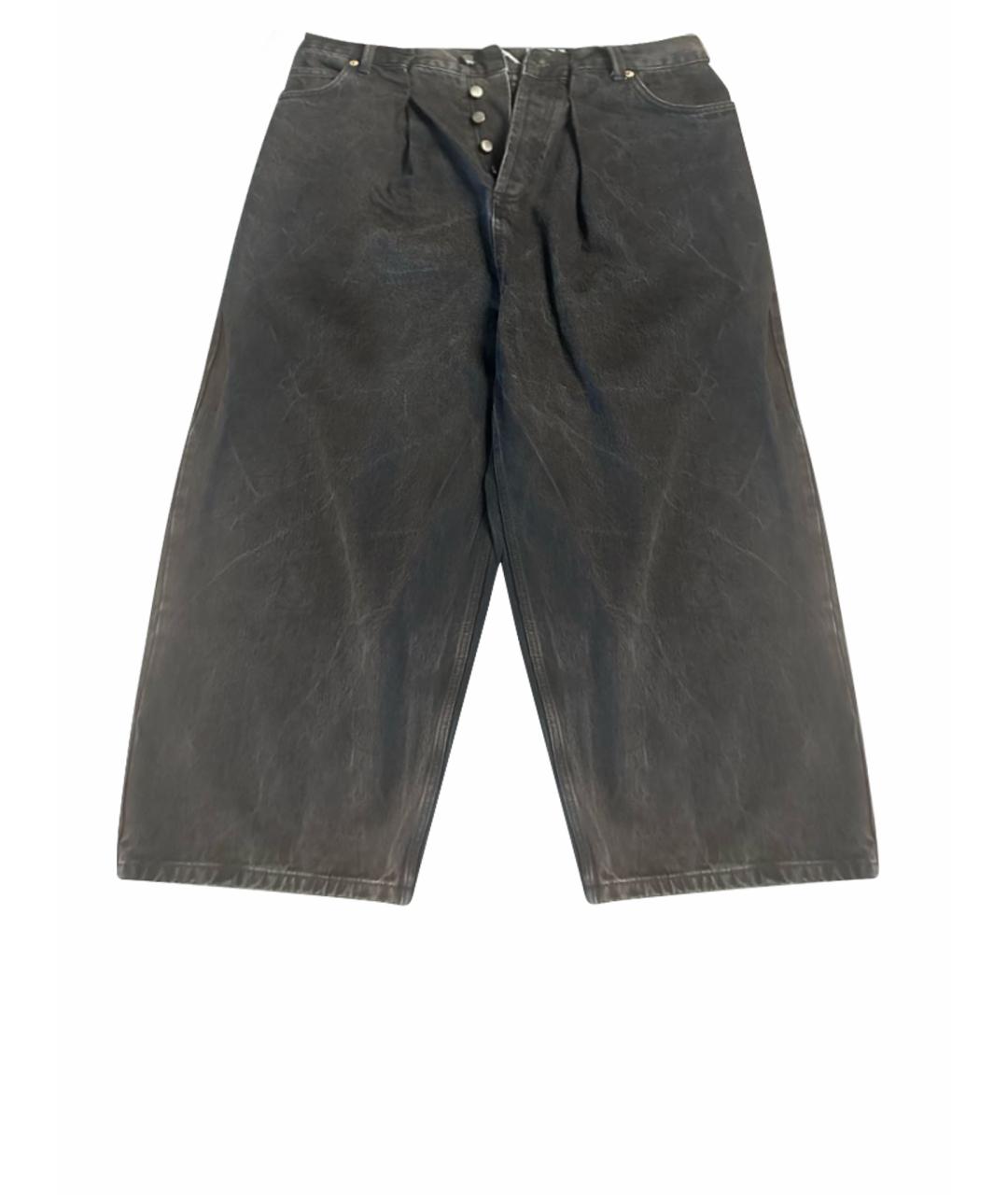 RAEY Черные хлопковые прямые джинсы, фото 1