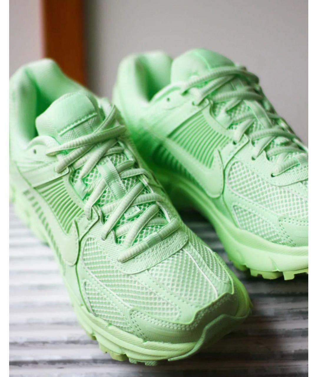 NIKE Салатовые текстильные низкие кроссовки / кеды, фото 6