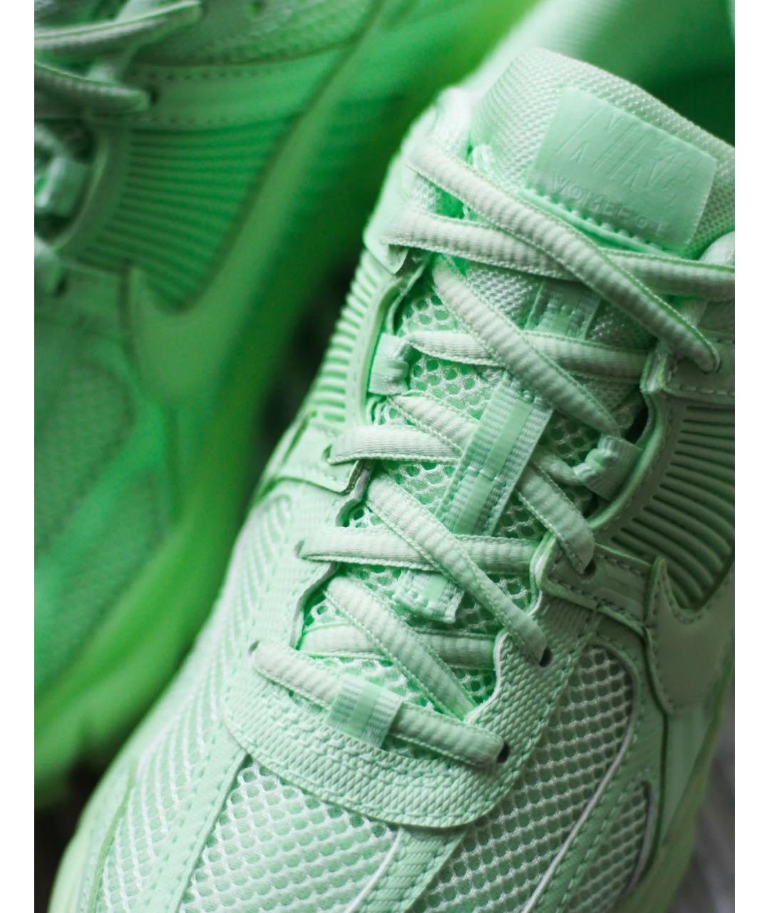 NIKE Салатовые текстильные низкие кроссовки / кеды, фото 7