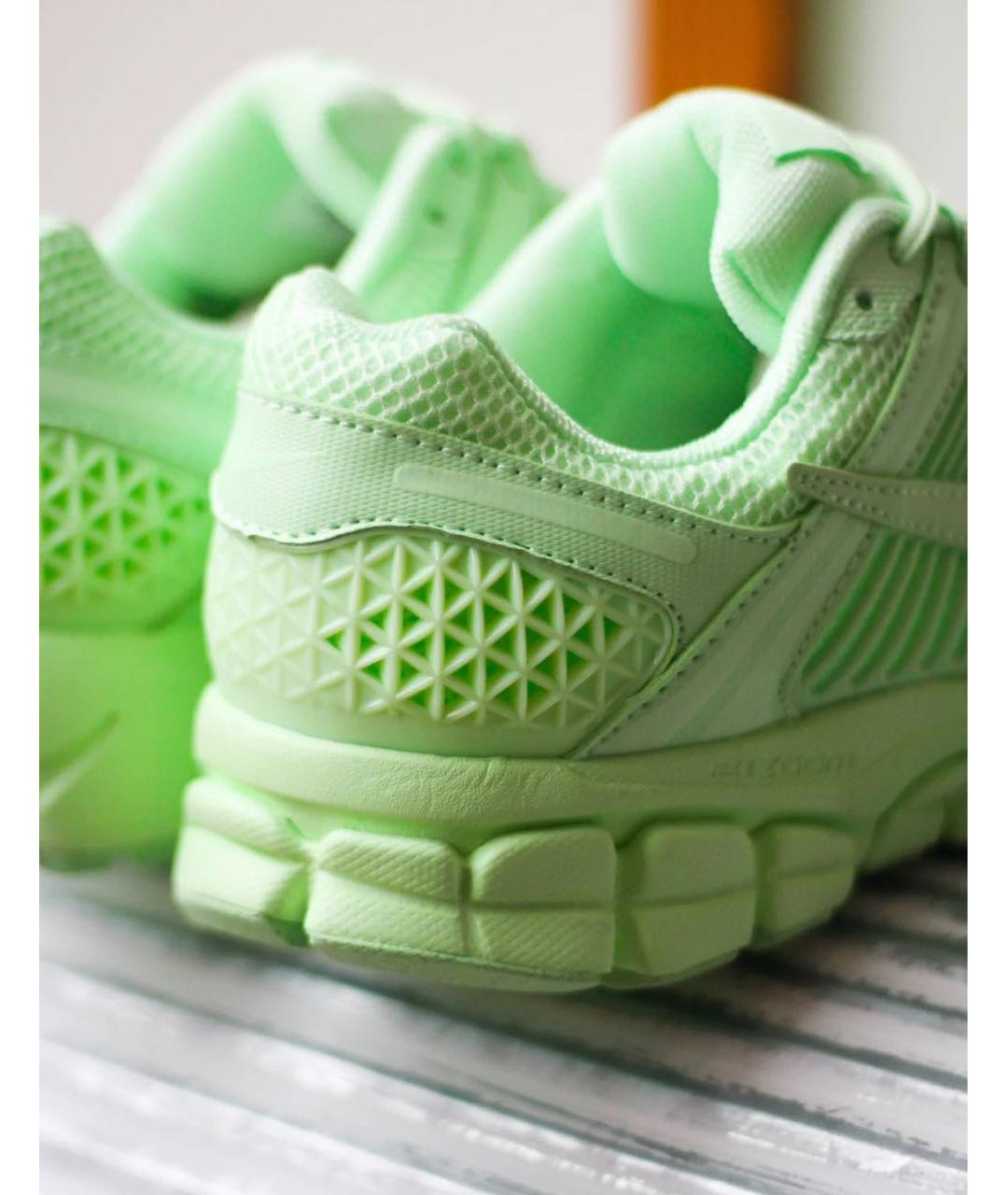 NIKE Салатовые текстильные низкие кроссовки / кеды, фото 8