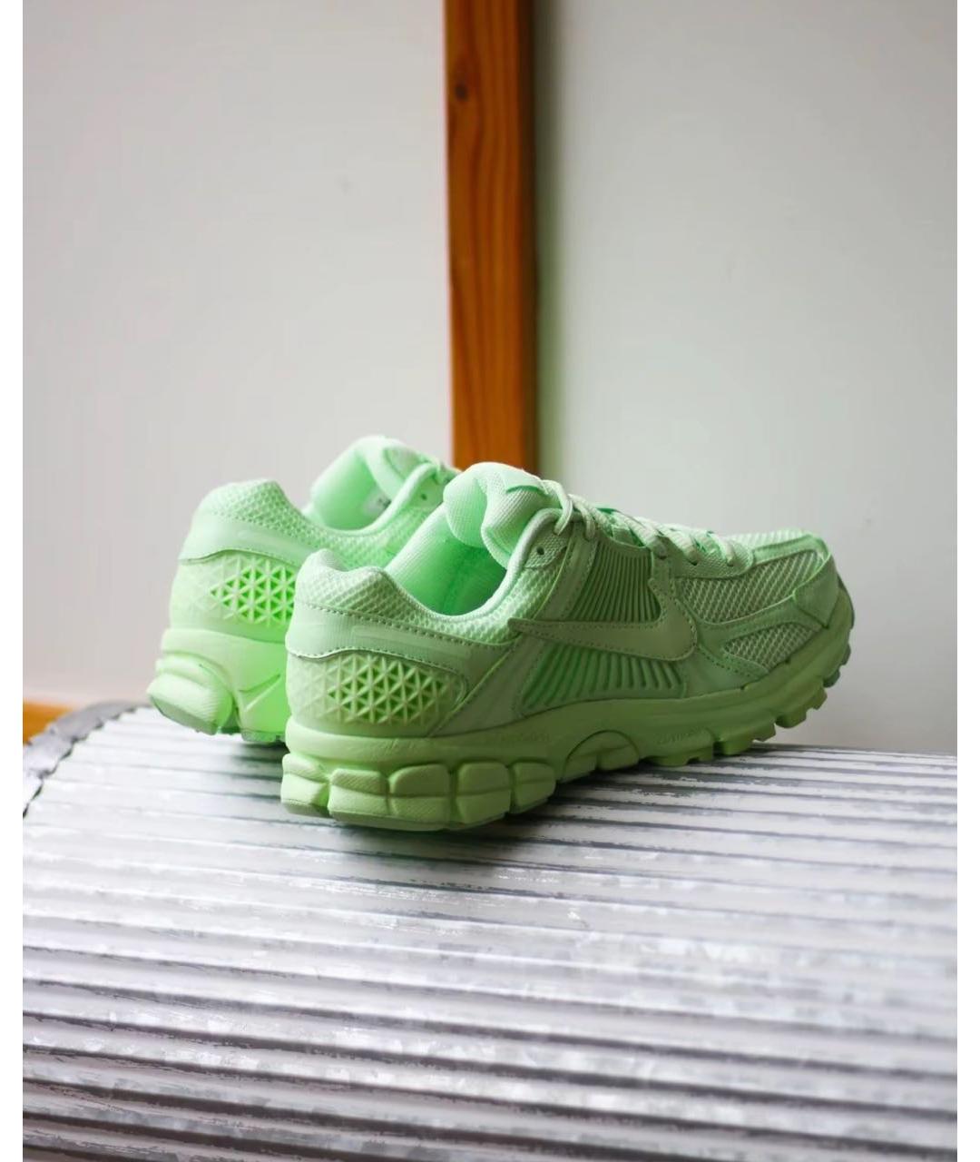 NIKE Салатовые текстильные низкие кроссовки / кеды, фото 5