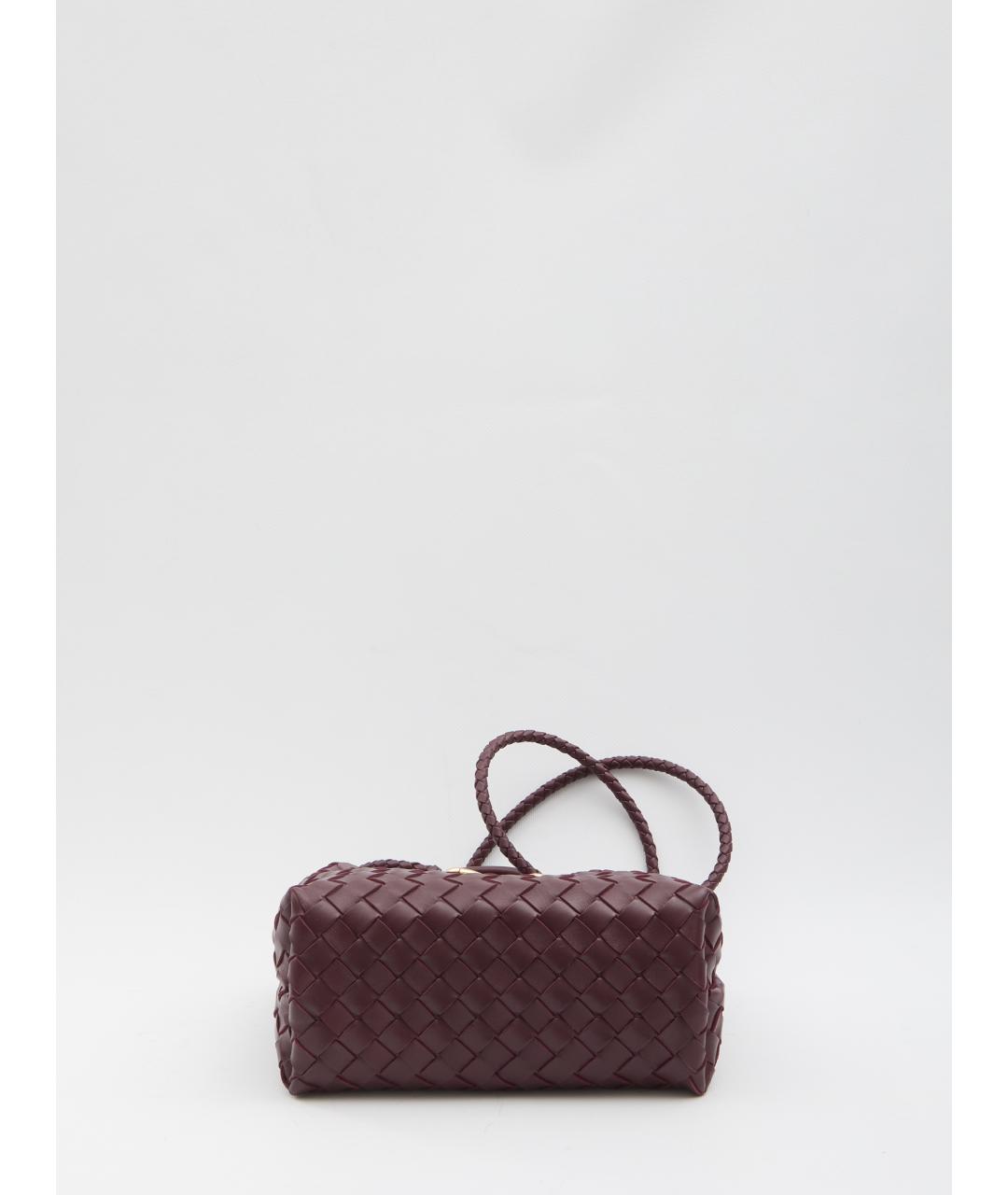 BOTTEGA VENETA Бордовая кожаная сумка тоут, фото 3
