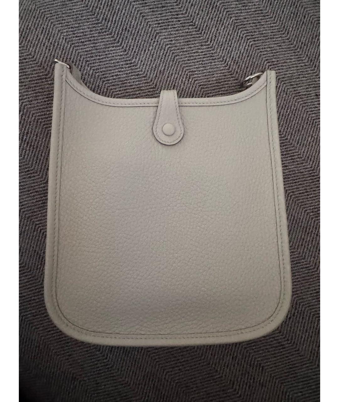 HERMES Бежевая кожаная сумка через плечо, фото 2