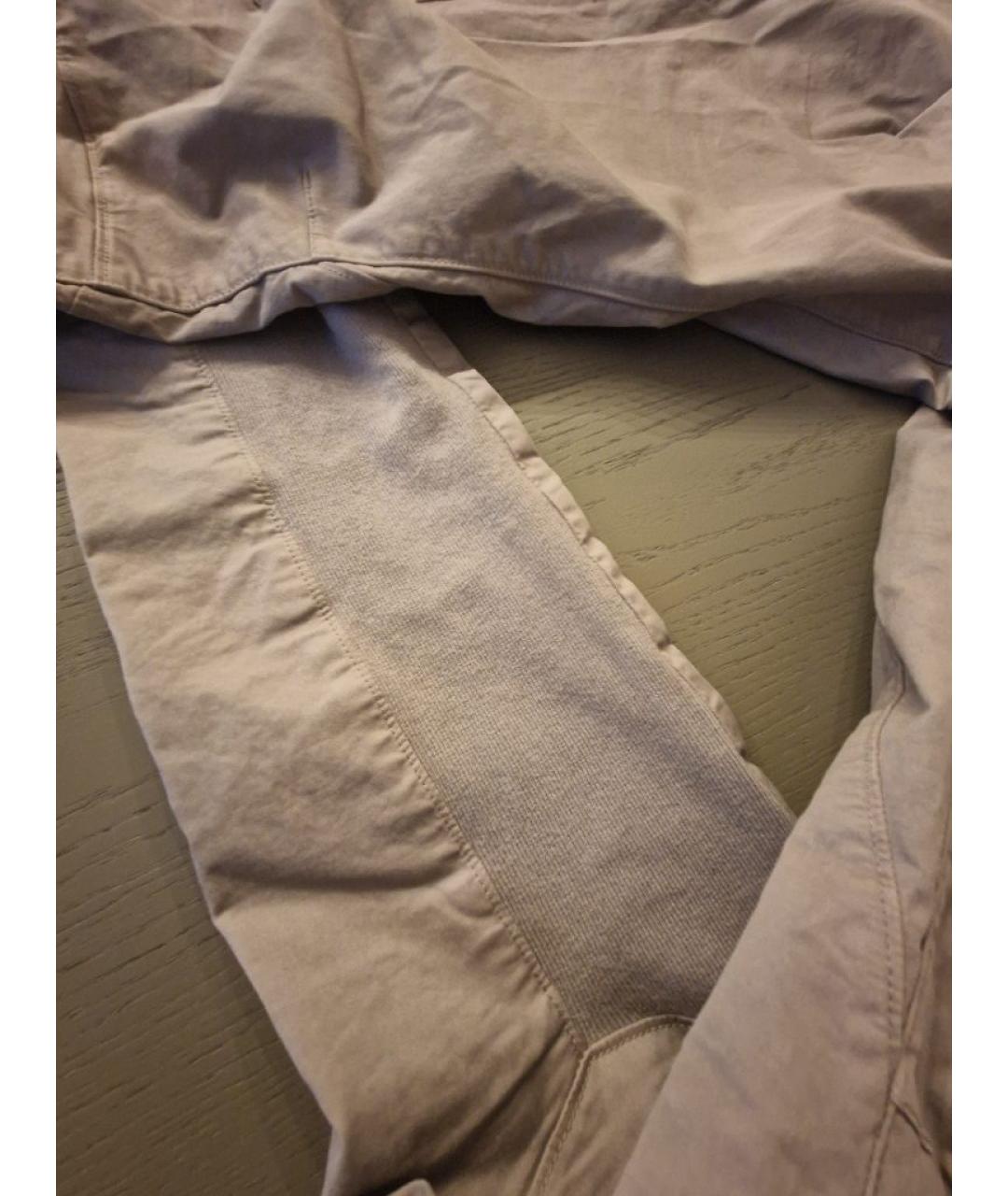 STONE ISLAND Серые хлопковые повседневные брюки, фото 6
