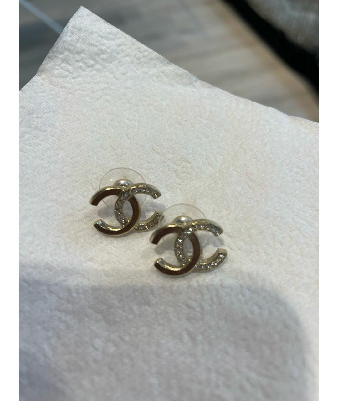 CHANEL Серебряные металлические серьги, фото 4