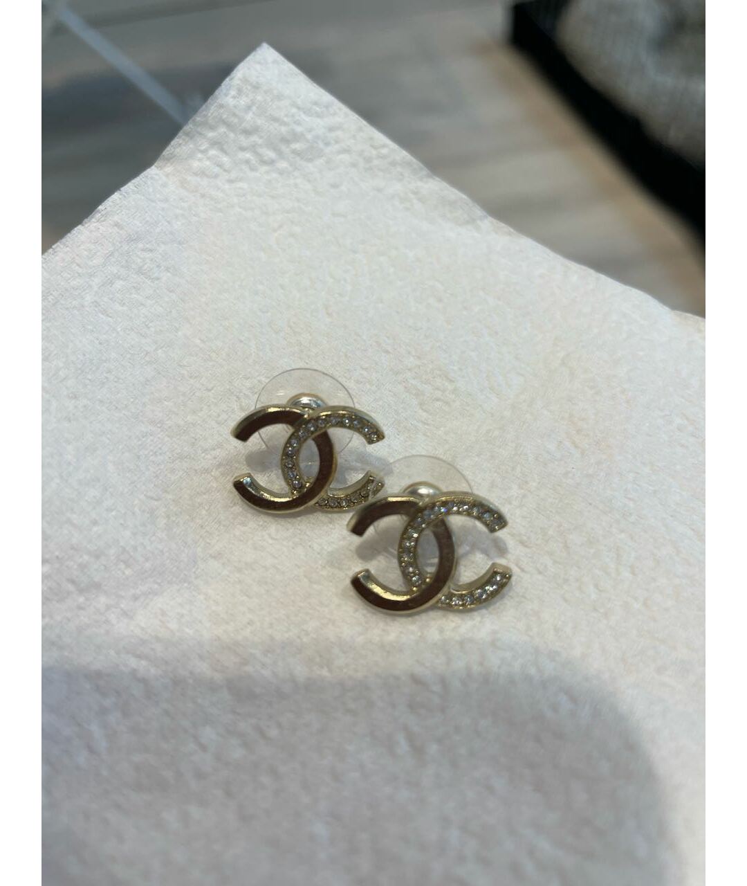 CHANEL Серебряные металлические серьги, фото 3