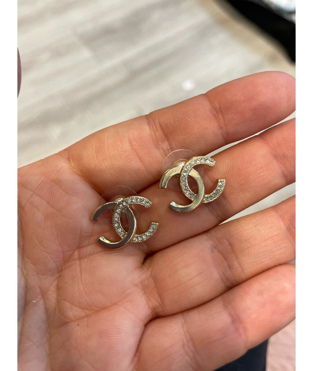 CHANEL Серебряные металлические серьги, фото 2
