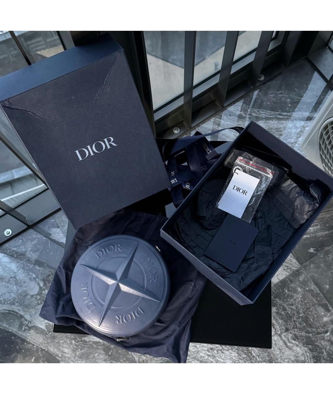 STONE ISLAND Темно-синяя кожаная сумка на плечо, фото 2