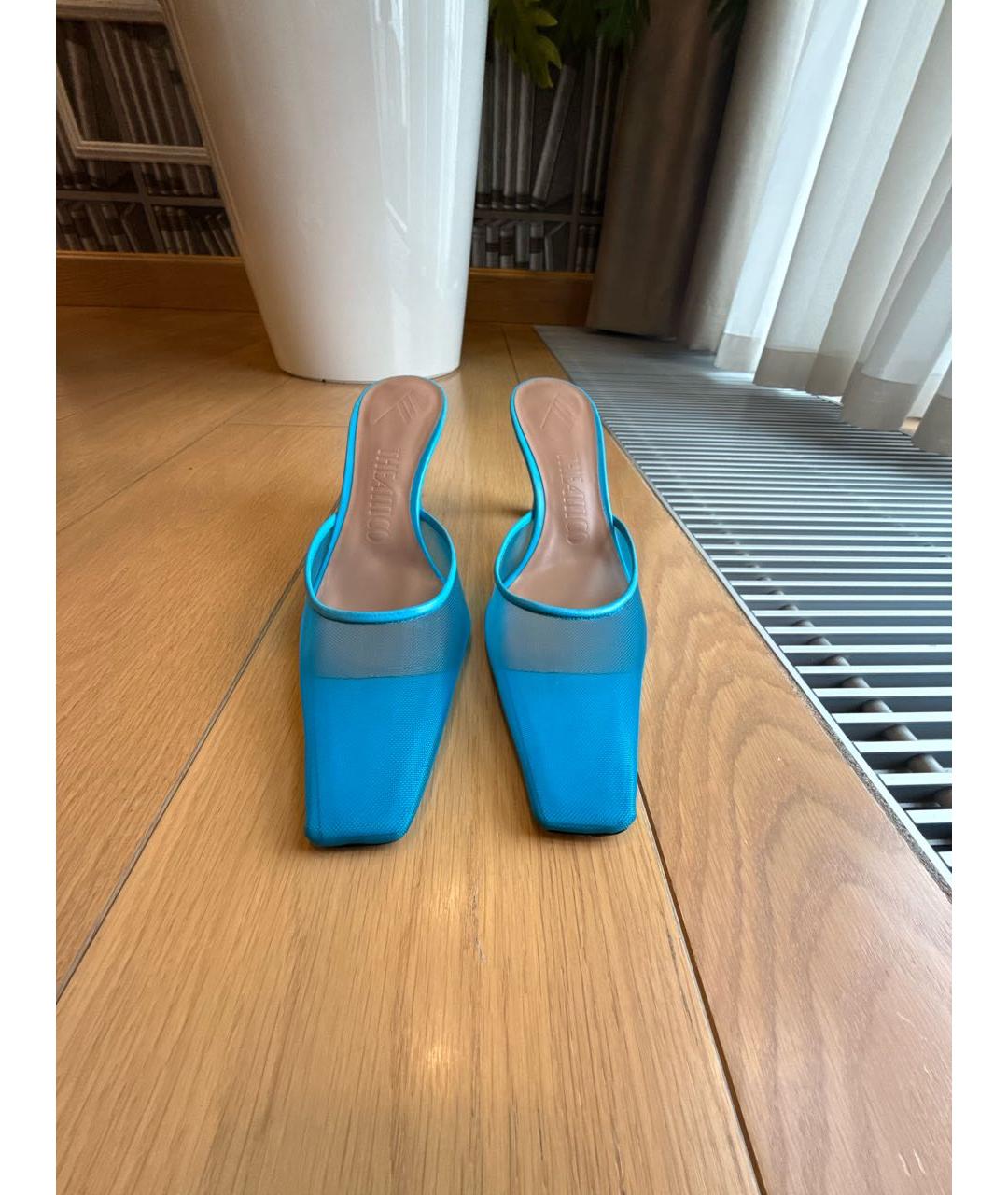 THE ATTICO Бирюзовые мюли, фото 2