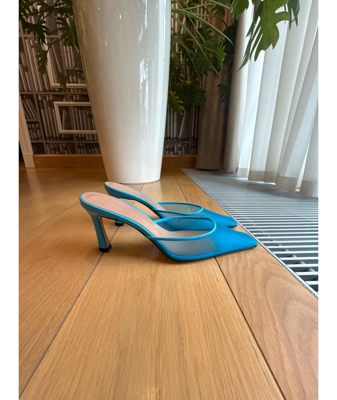 THE ATTICO Бирюзовые мюли, фото 6