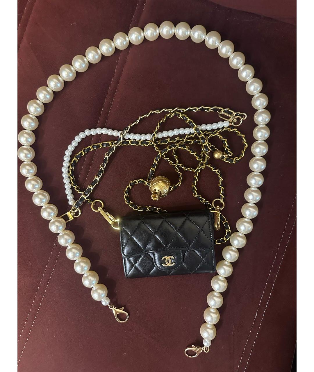 CHANEL Черная кожаная сумка через плечо, фото 2