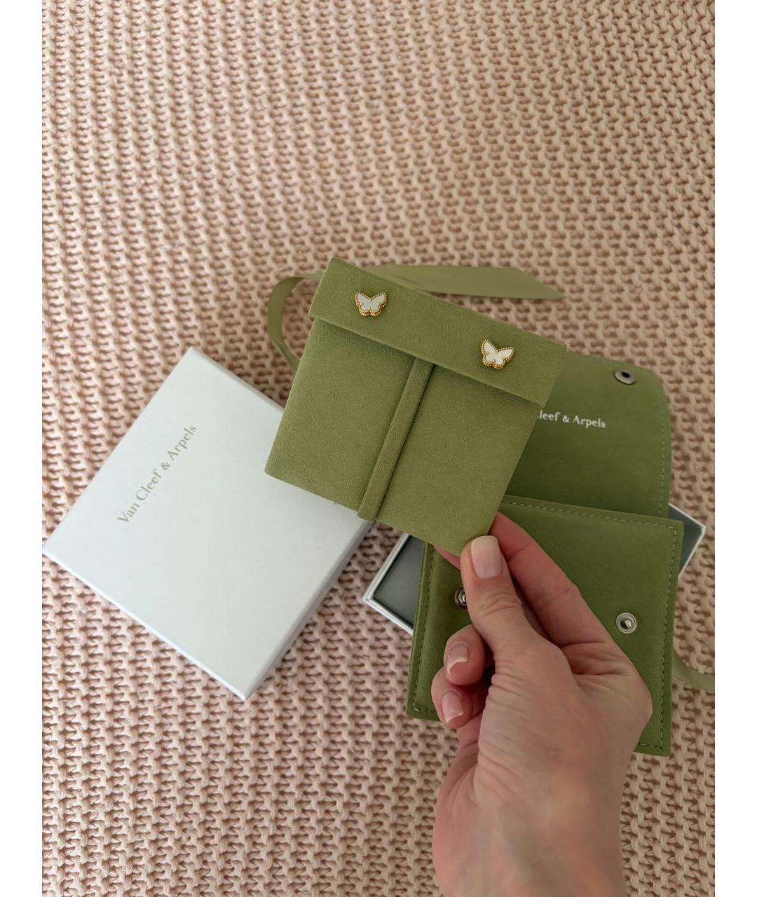 VAN CLEEF & ARPELS Белые серьги из желтого золота, фото 3