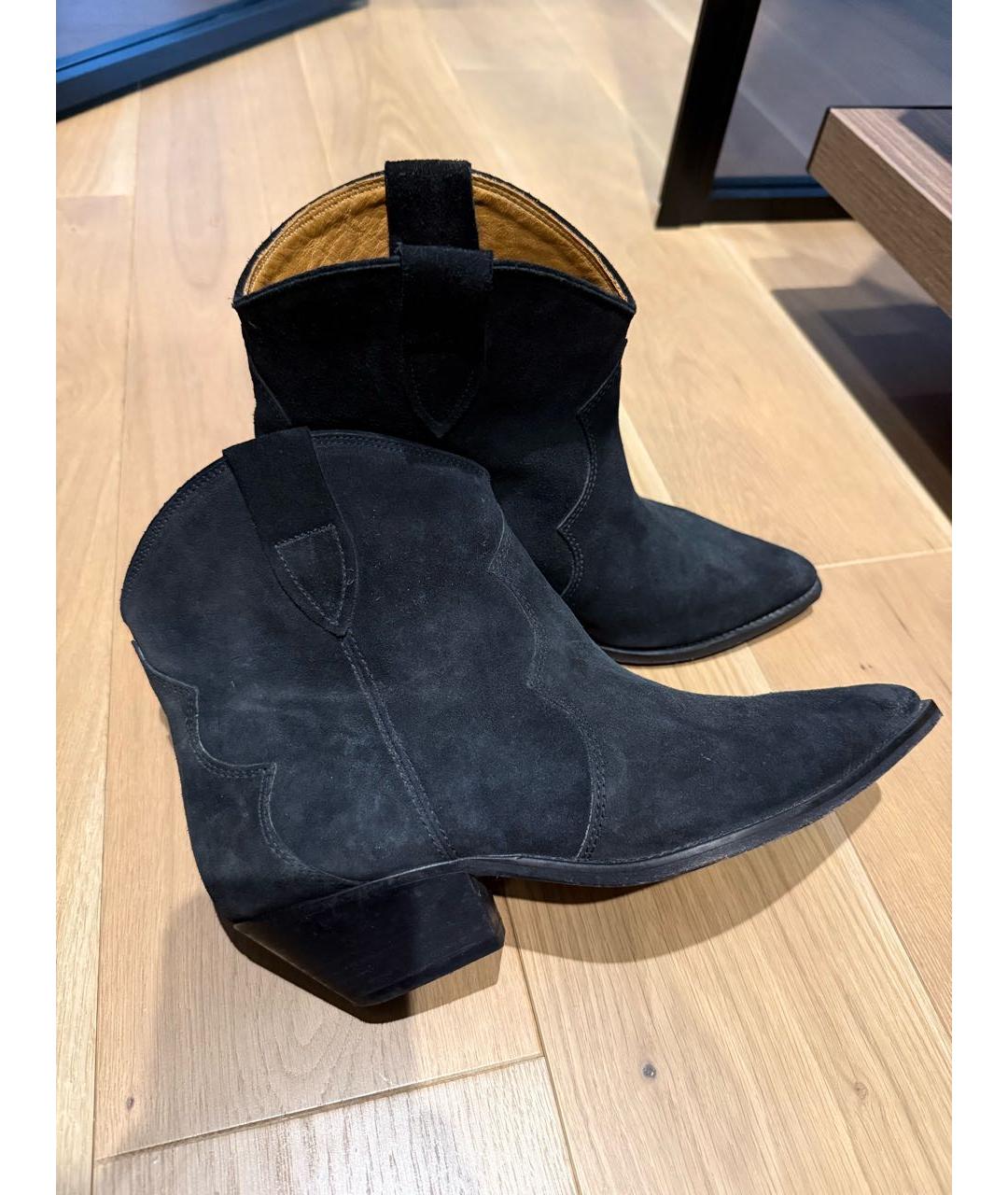 ISABEL MARANT Серые замшевые полусапоги, фото 2