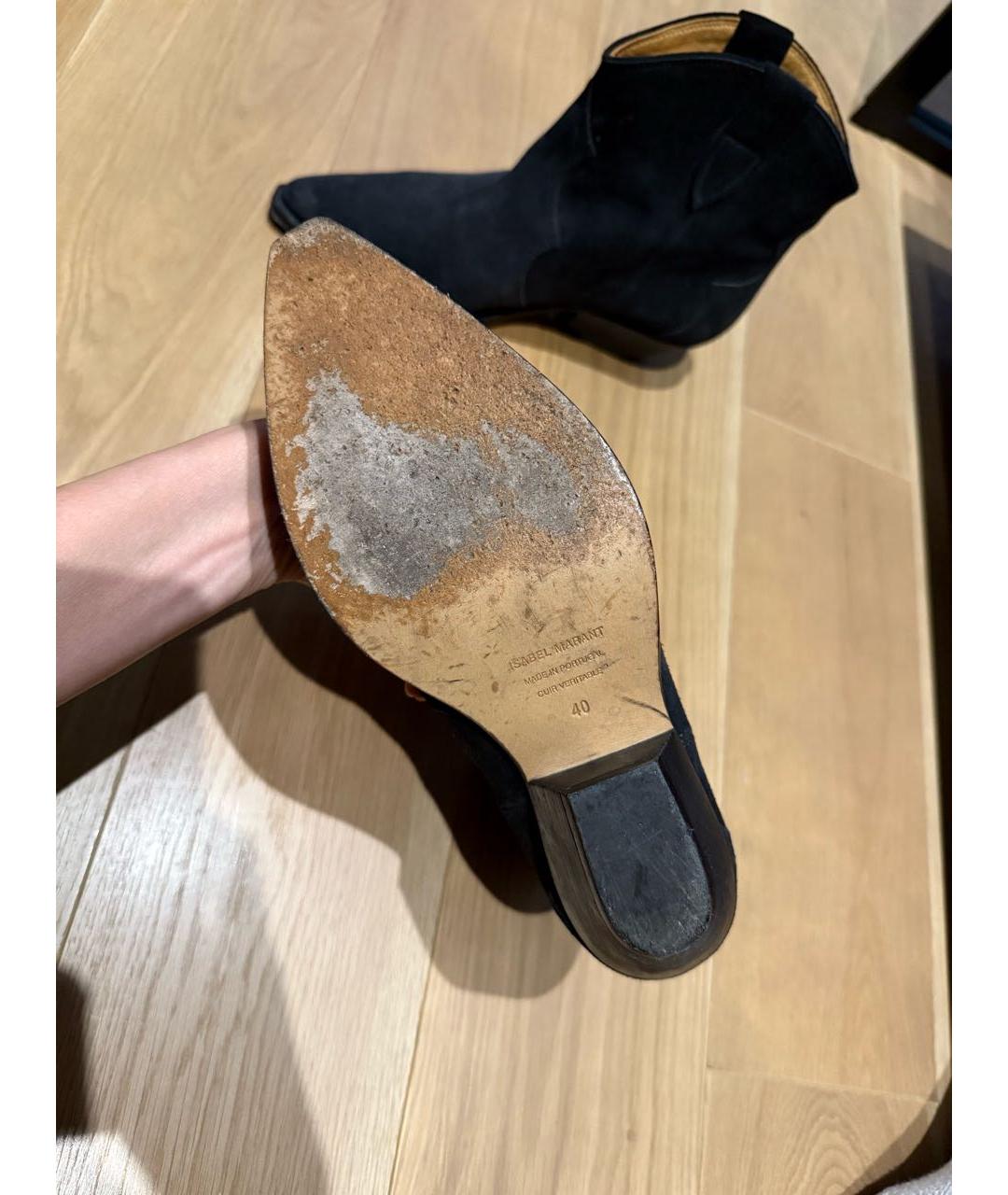 ISABEL MARANT Серые замшевые полусапоги, фото 5