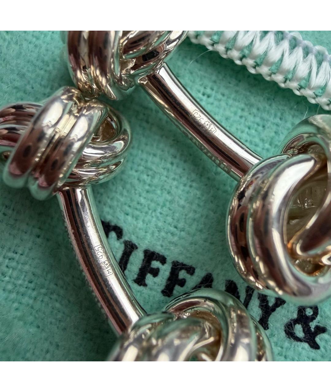TIFFANY&CO Серебряные серебряные запонки, фото 3
