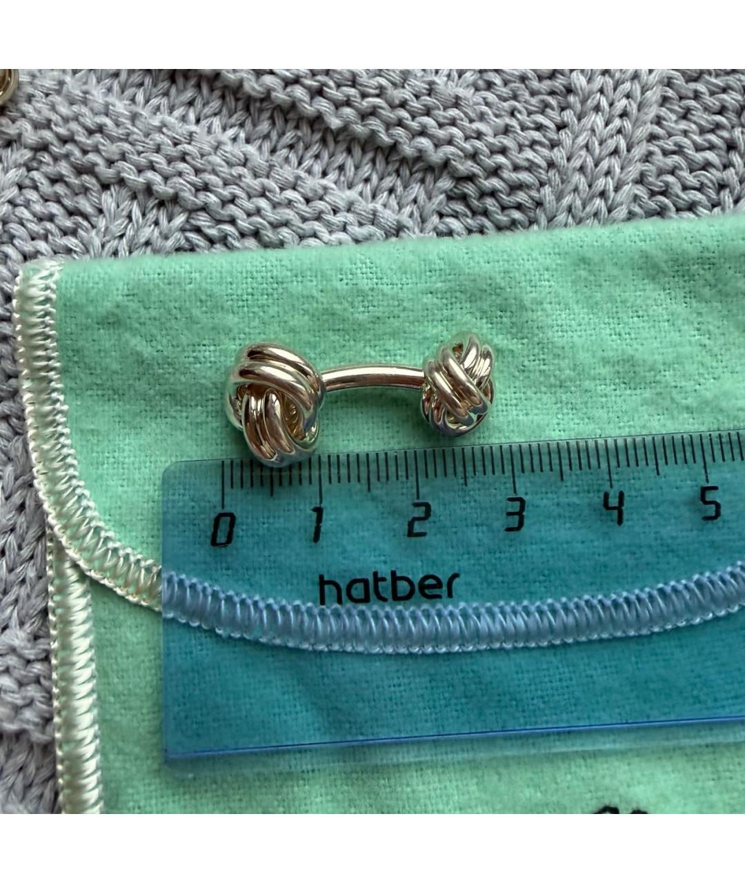 TIFFANY&CO Серебряные серебряные запонки, фото 5