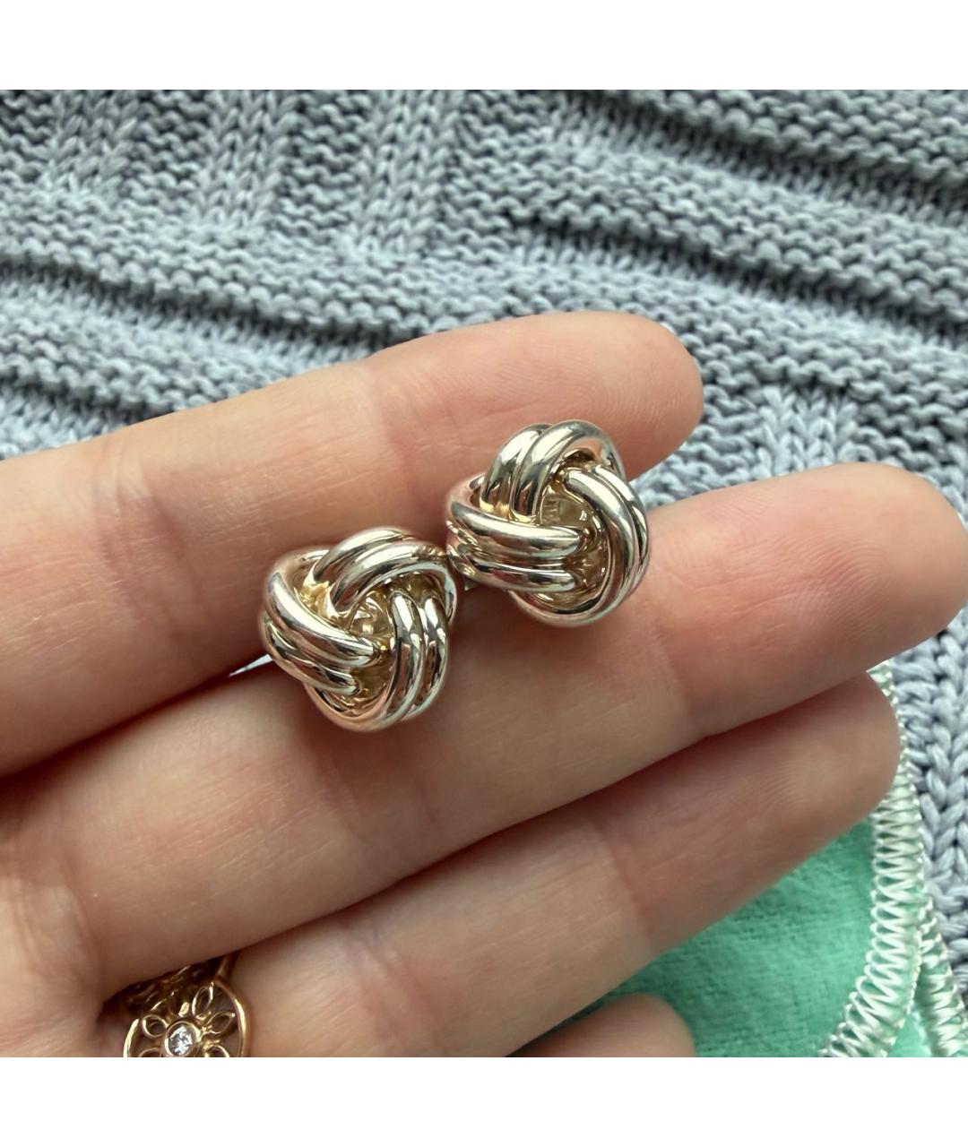 TIFFANY&CO Серебряные серебряные запонки, фото 2