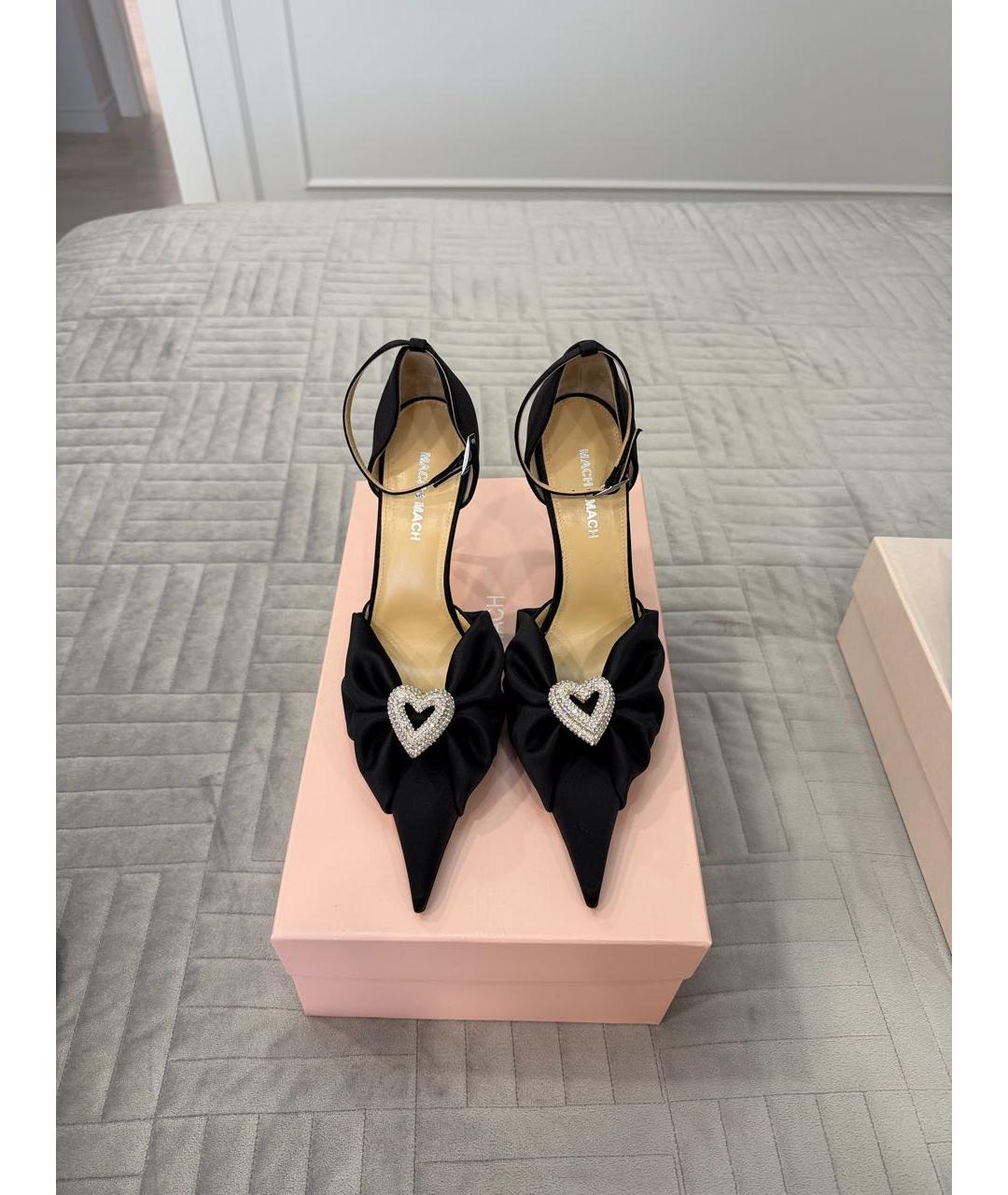 MACH&MACH Черные текстильные туфли, фото 5