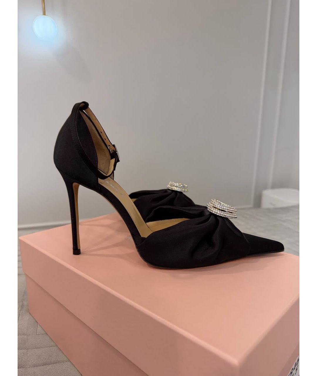 MACH&MACH Черные текстильные туфли, фото 9