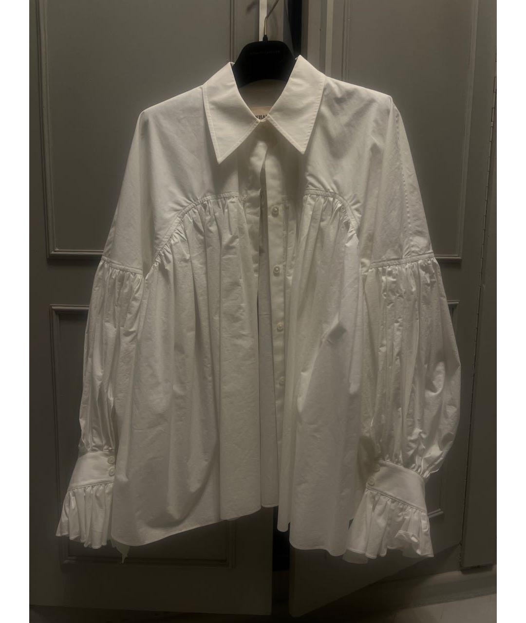 KHAITE Белая хлопковая блузы, фото 6