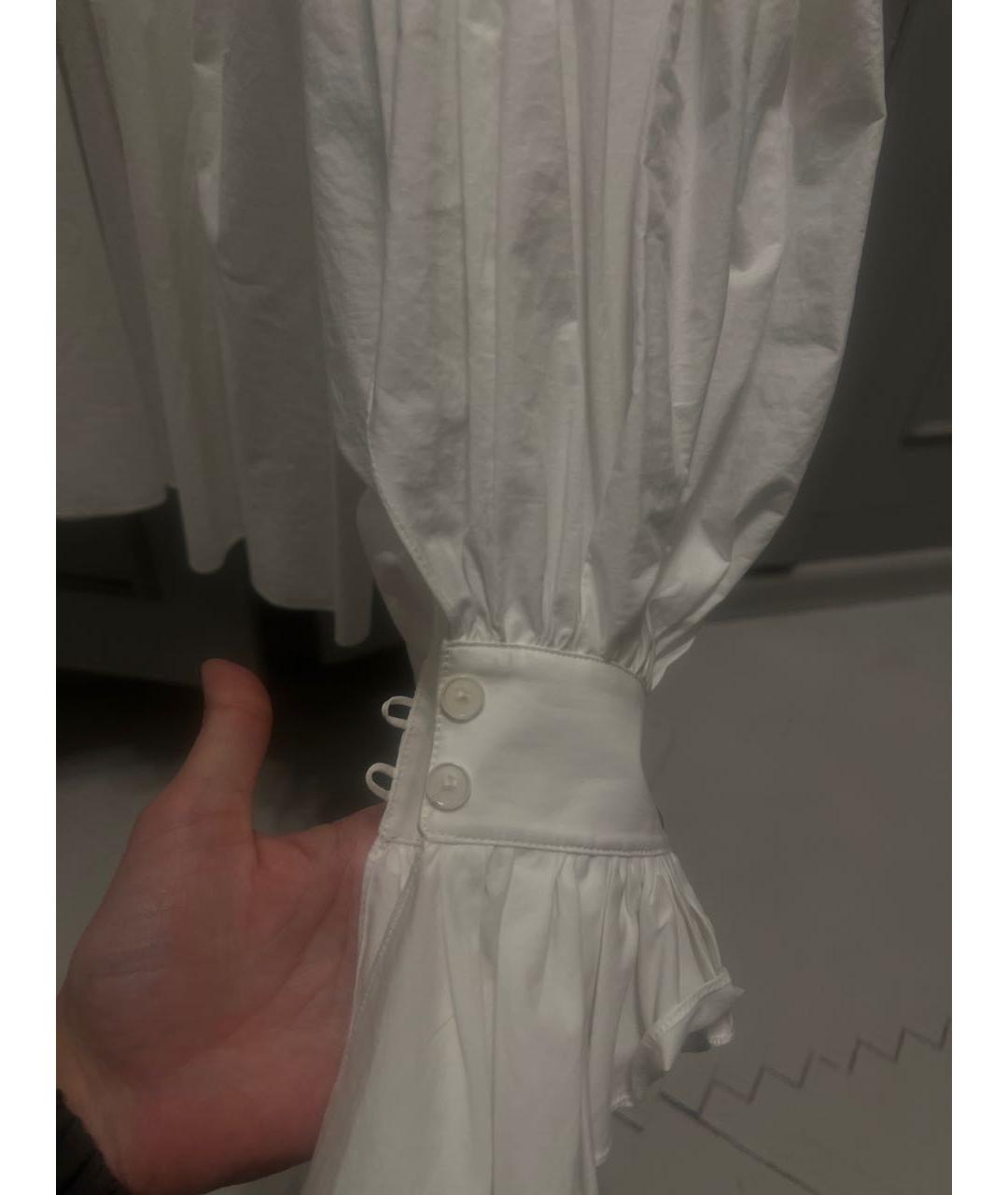 KHAITE Белая хлопковая блузы, фото 3