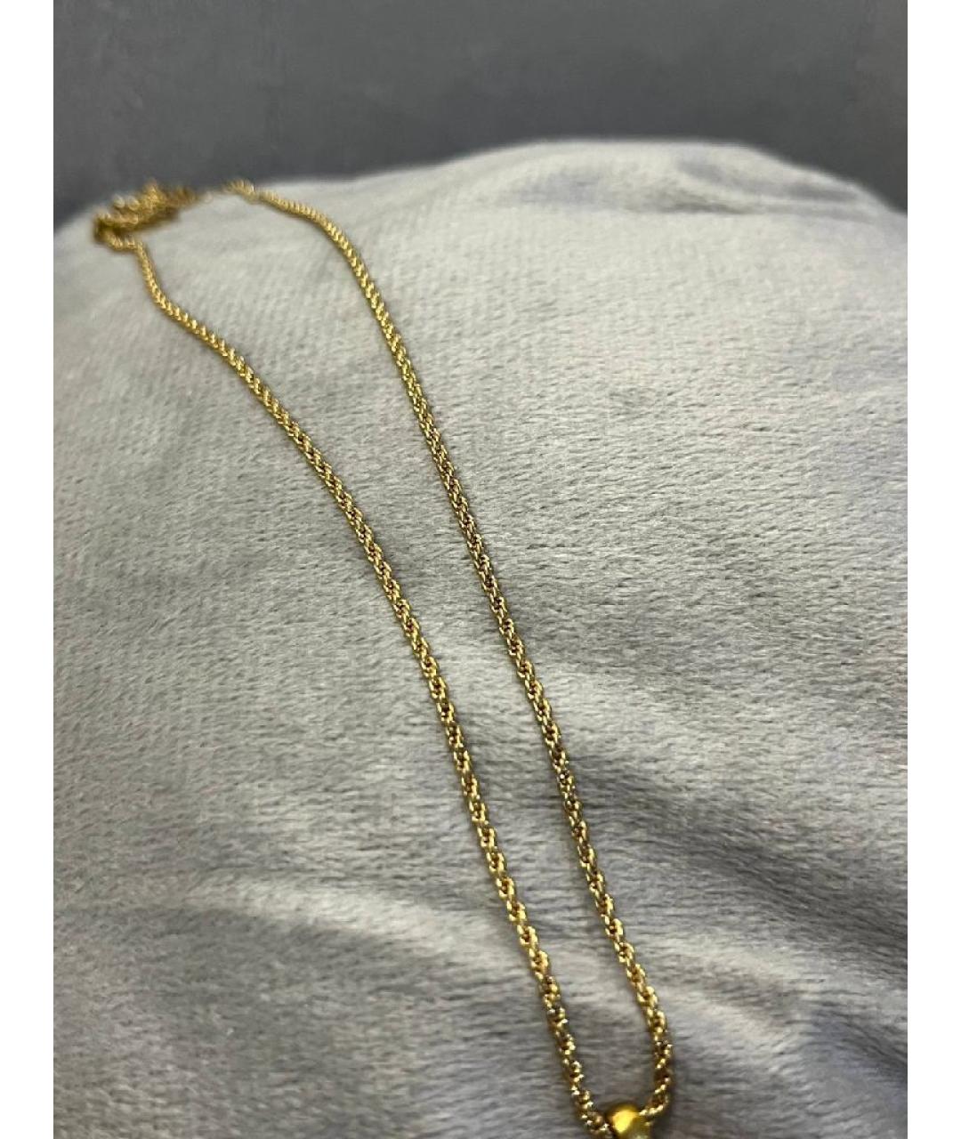 CHRISTIAN DIOR Золотая металлическая подвеска, фото 4