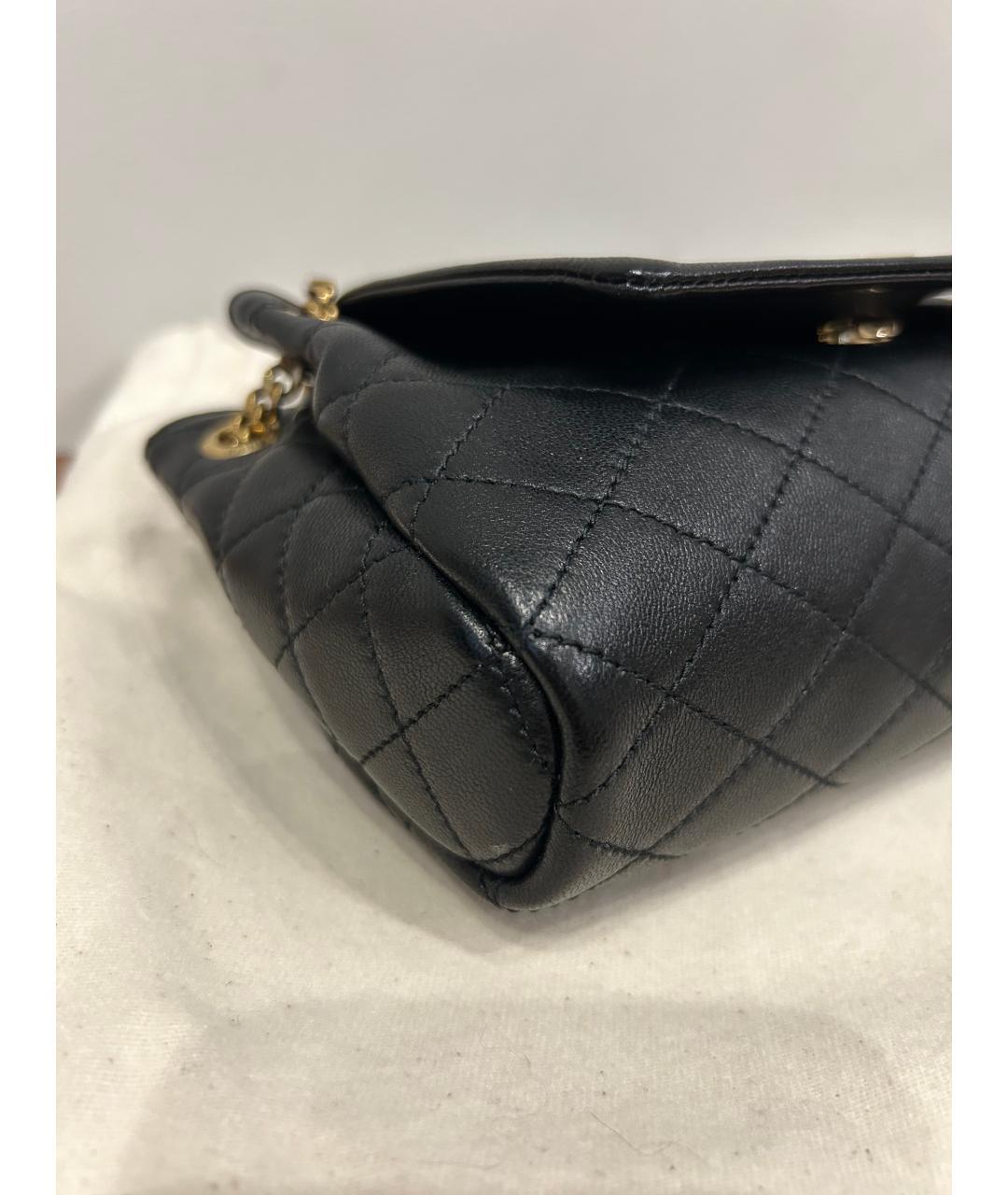 SAINT LAURENT Черная кожаная сумка через плечо, фото 5