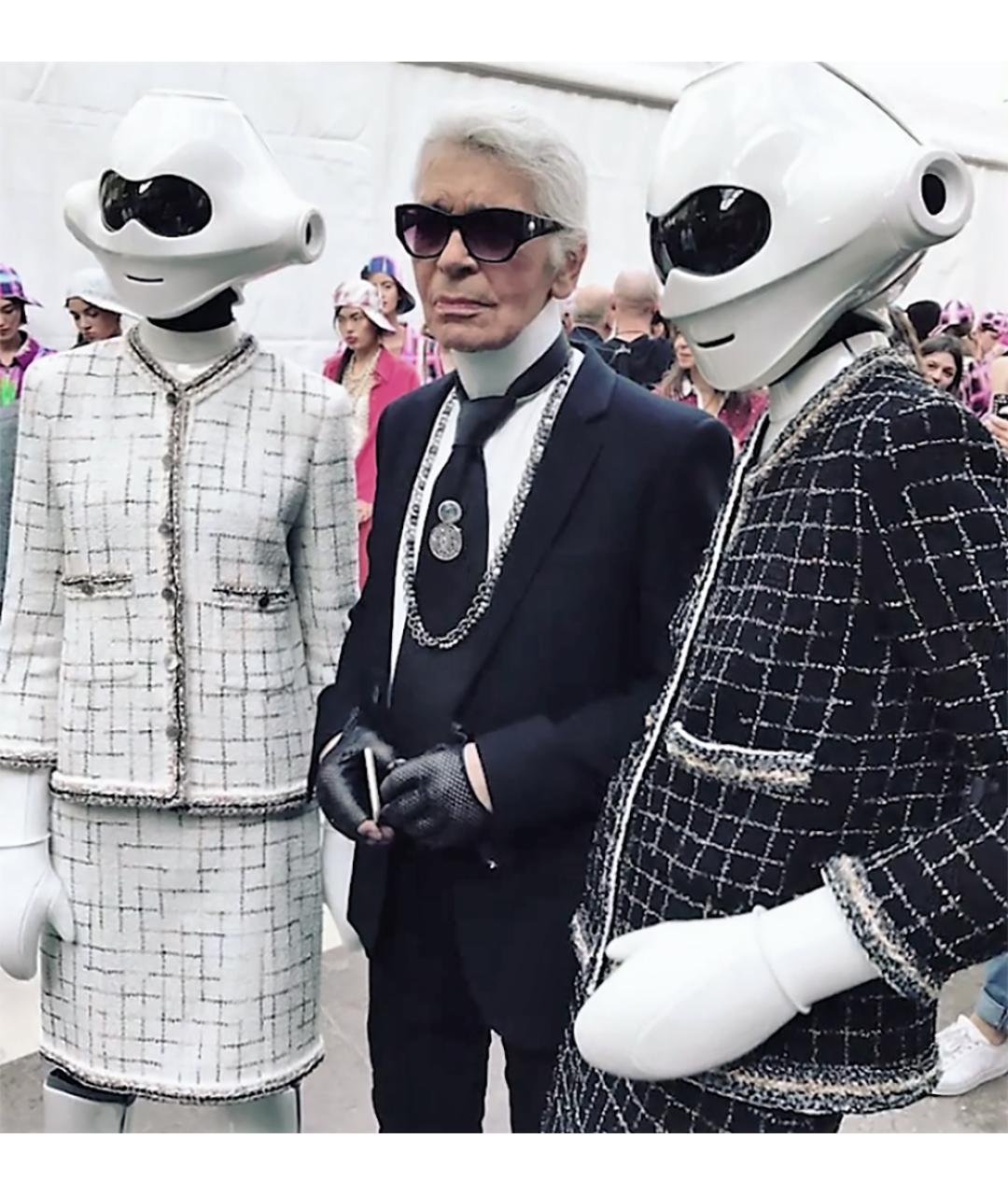 CHANEL Черный твидовый жакет/пиджак, фото 2