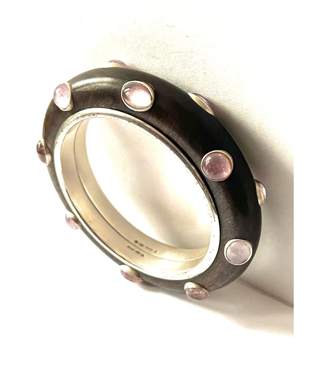 BOTTEGA VENETA Коричневый стеклянный браслет, фото 2