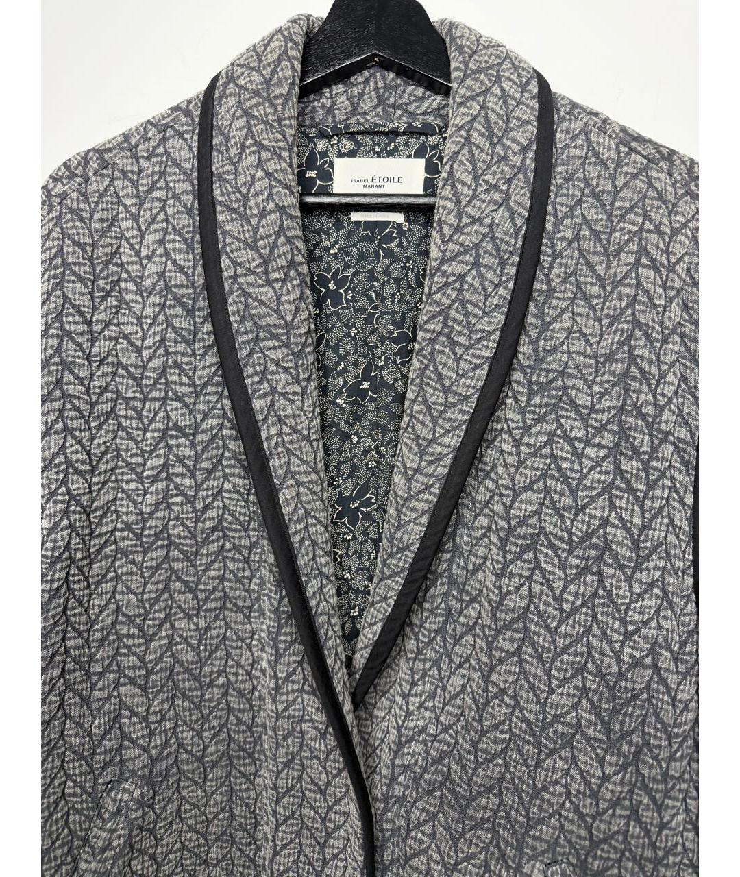 ISABEL MARANT ETOILE Серая хлопковая куртка, фото 8