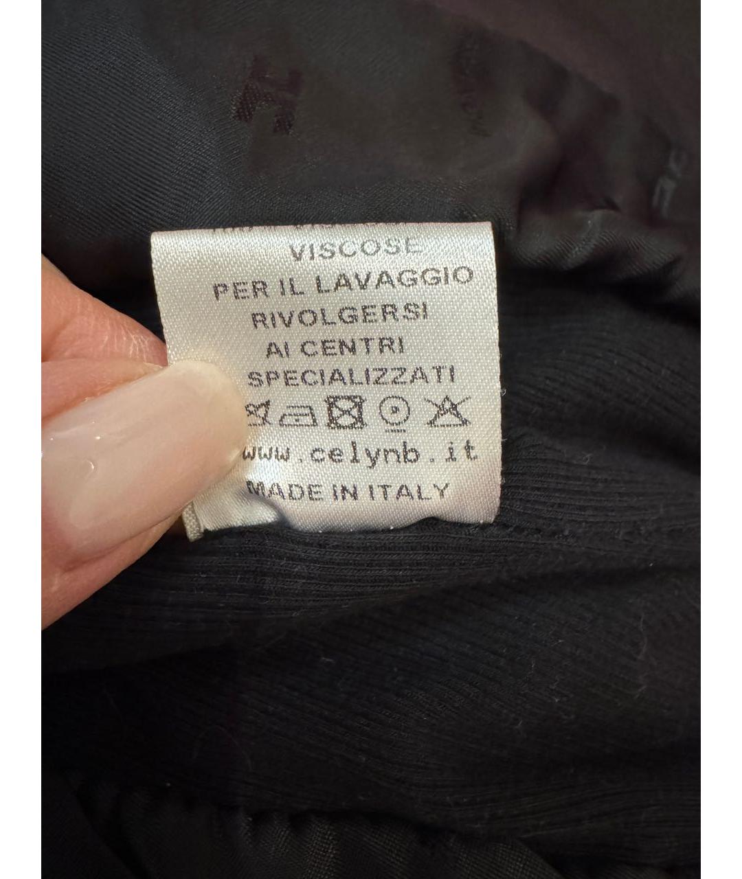 ELISABETTA FRANCHI Черная кожаная куртка, фото 8