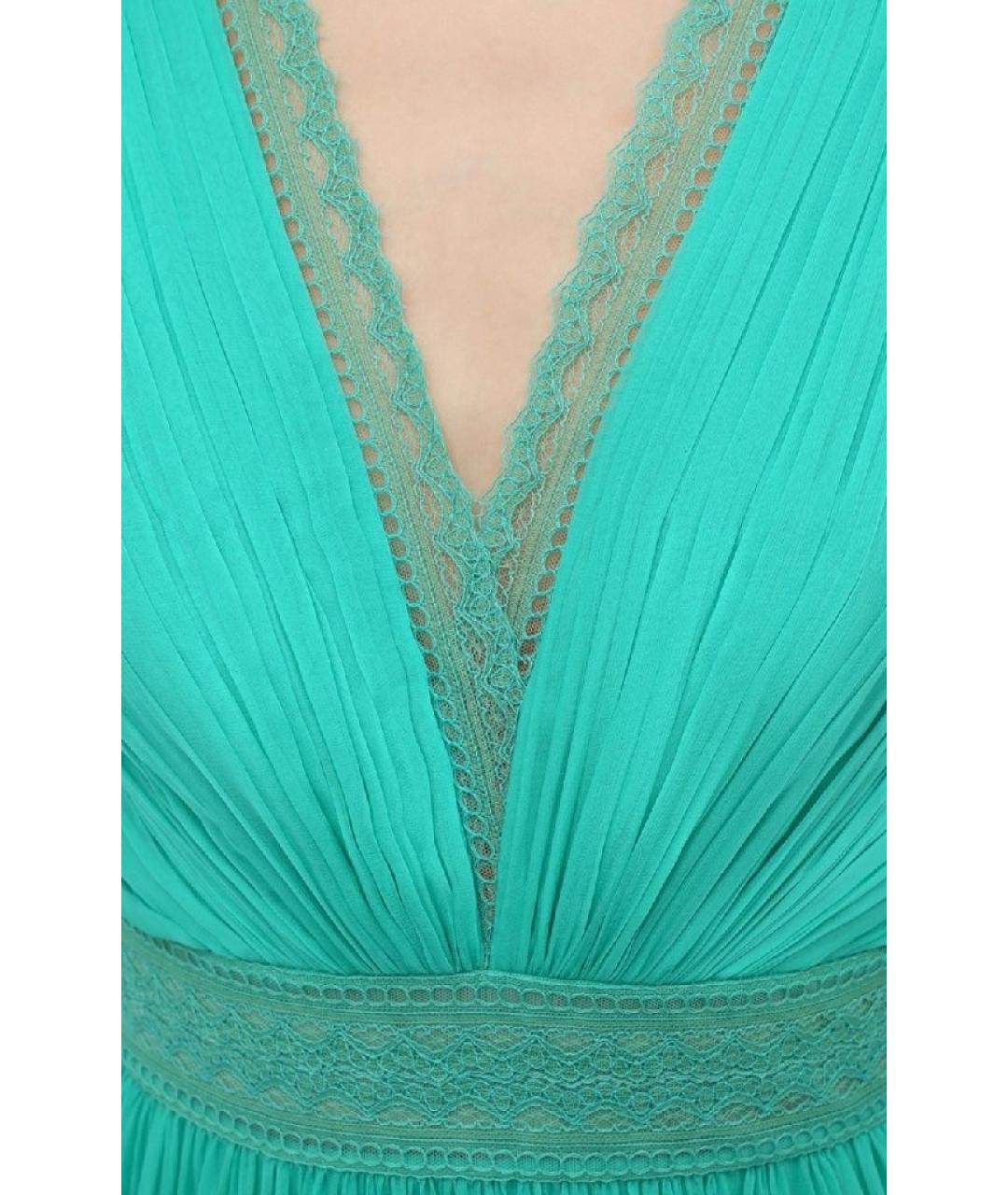 ZUHAIR MURAD Бирюзовое шелковое платье, фото 6