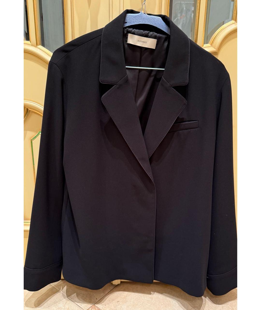 12 STOREEZ Черный полиэстеровый жакет/пиджак, фото 5