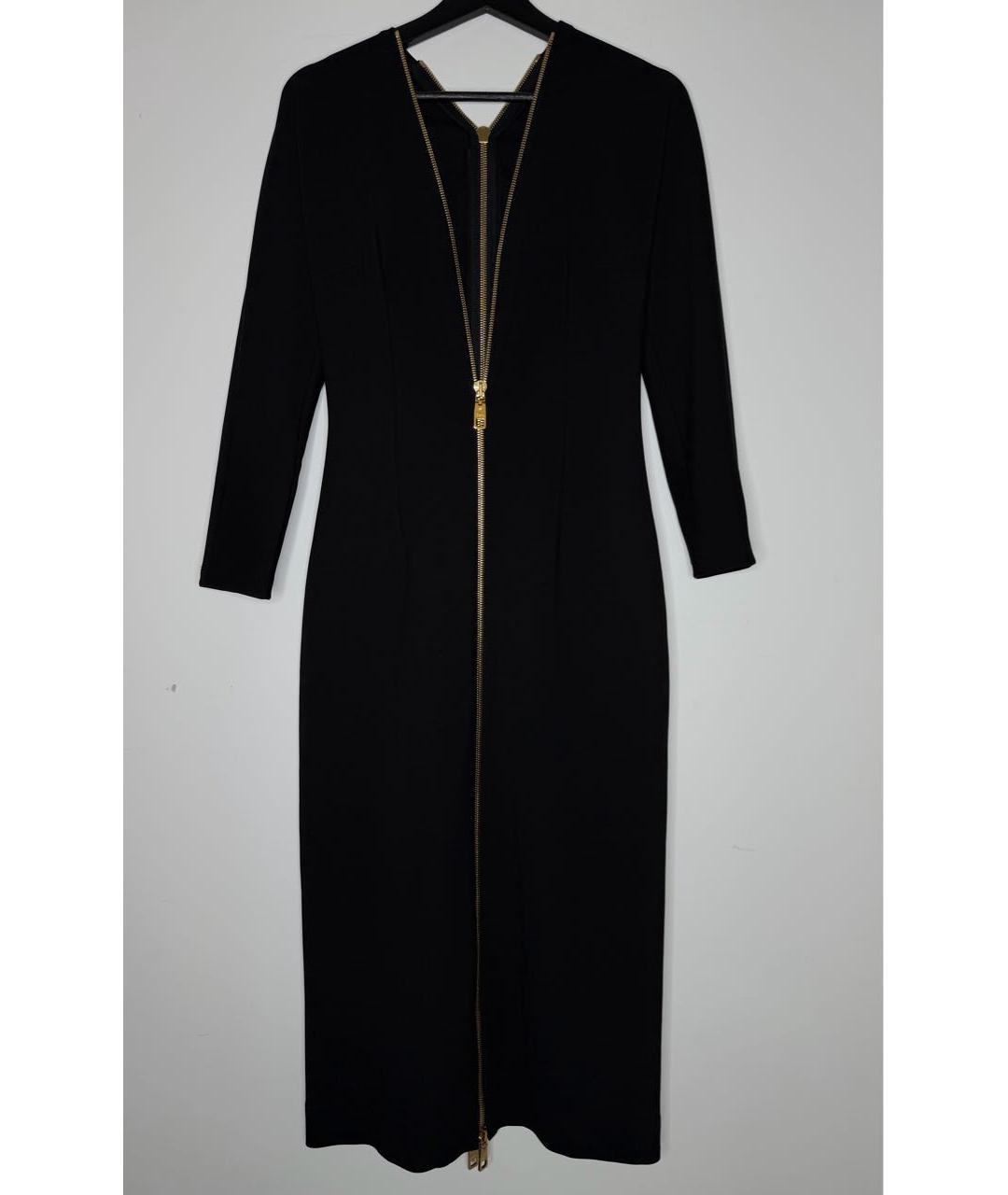 DOLCE&GABBANA Черное вискозное повседневное платье, фото 2