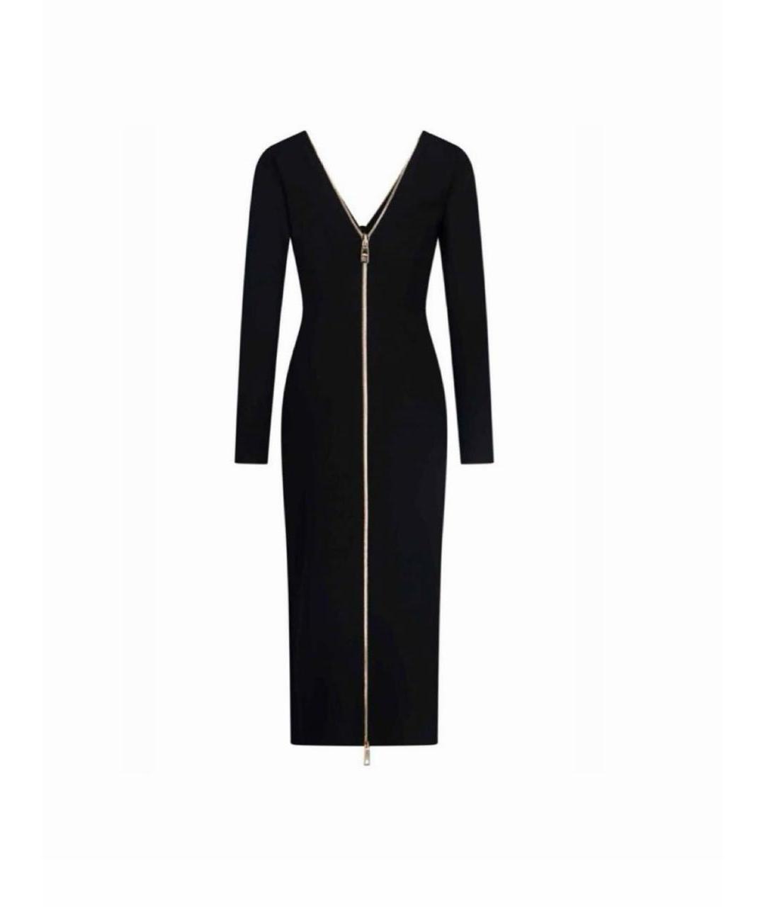 DOLCE&GABBANA Черное вискозное повседневное платье, фото 1