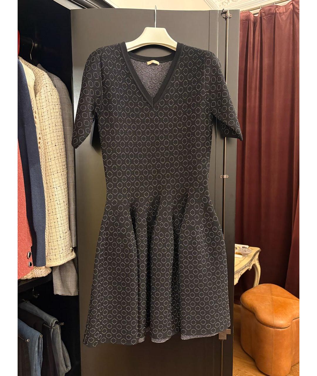 ALAIA Черное вискозное вечернее платье, фото 5