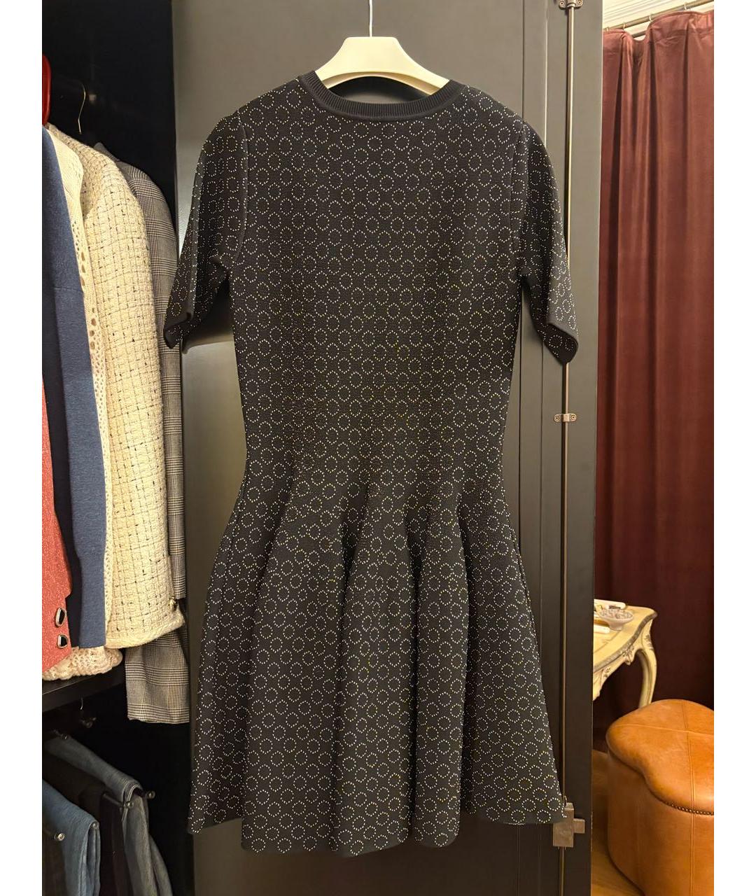 ALAIA Черное вискозное вечернее платье, фото 2