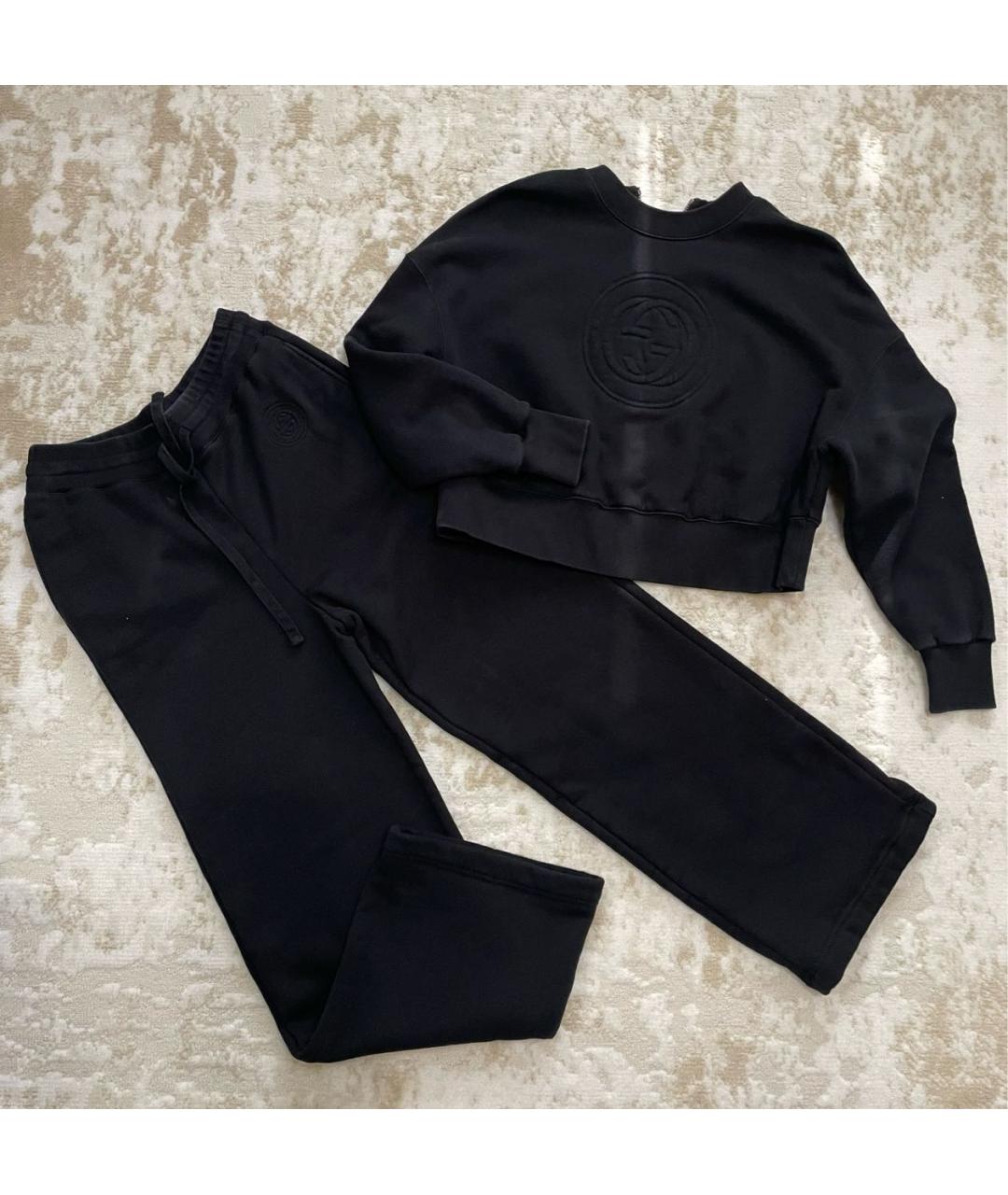 GUCCI Черный хлопковый костюм с брюками, фото 6